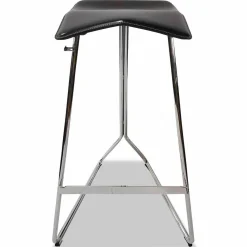 ClassiCon Barhocker & Barstühle|Barstuhl Triton Sitz Kernleder Schwarz Gestell Chrom