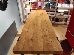 Janua Esstische|Bartisch Clamp Tischplatte Eiche Mit Metallgestell Schwarz Pulverbeschichtet