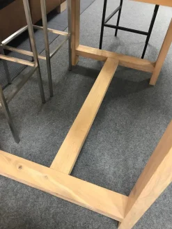 Fornestas Esstische|Bartisch Wildeiche Massiv Weiß Geölt 140 x 90