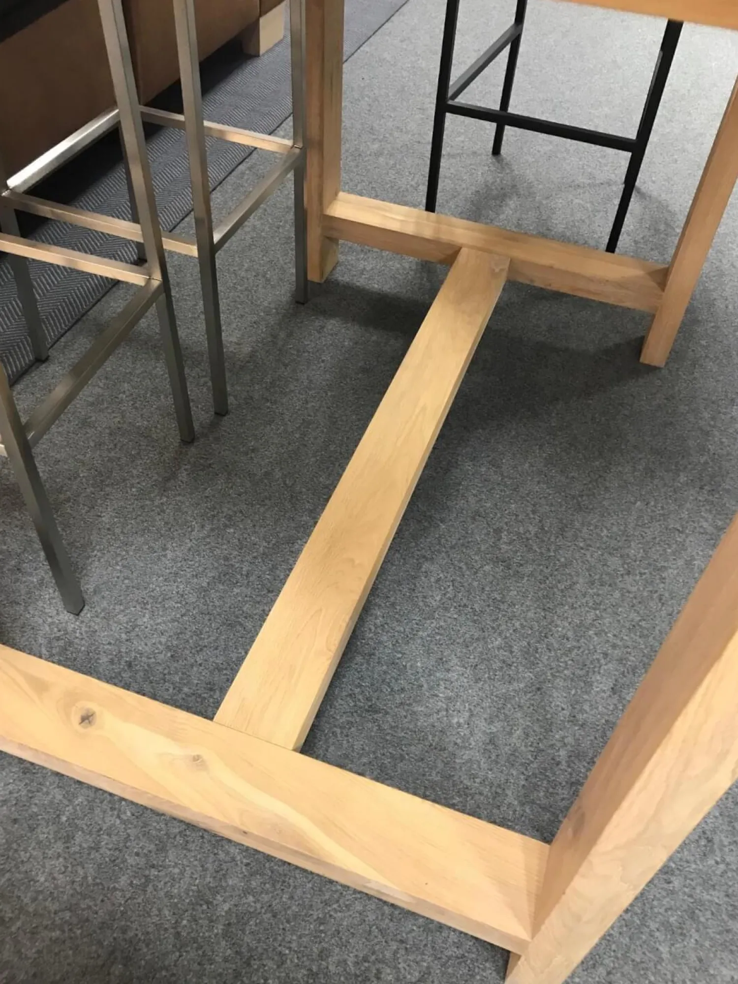 Fornestas Esstische|Bartisch Wildeiche Massiv Weiß Geölt 140 x 90