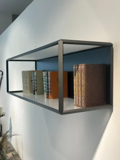 Molteni & C Regale|Bücherregal Grado Stranggepresste Aluminiumprofil Lackiert Schwarz