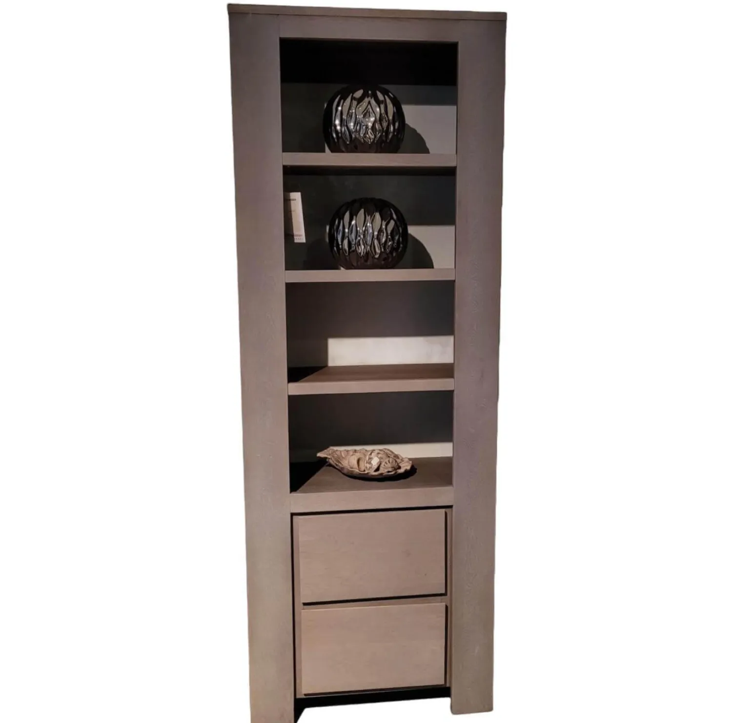 Probilex Regale|Bücherregal Markant Eiche Massiv Silver Grey