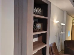 Probilex Regale|Bücherregal Markant Eiche Massiv Silver Grey