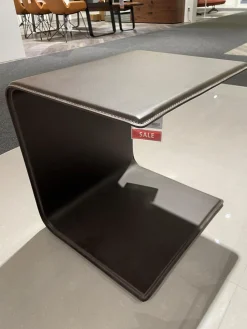 Rolf Benz Beistelltische|Beistelltisch 940-101 Leder Schokobraun