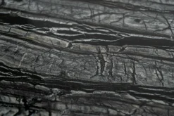 Meridiani Beistelltische|Beistelltisch Adrian 70R Platte Marmor Kenya MR2 Gestell Schwarz Matt Lackiert