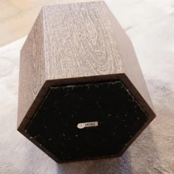 Minotti Beistelltische|Beistelltisch Aeron Sechseckig Nerzfarbig Getöntes Sucupira Furnier Höhe 34cm