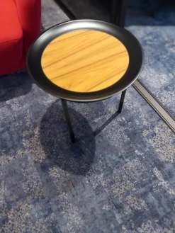 Giorgetti Beistelltische|Beistelltisch Athene Nussbaum ACS Gebeizt Lackiert