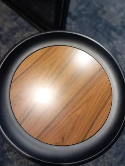 Giorgetti Beistelltische|Beistelltisch Athene Nussbaum ACS Gebeizt Lackiert