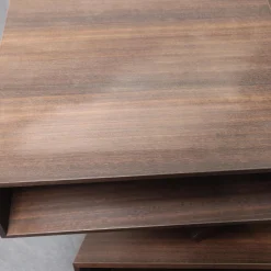 Porro Beistelltische|Beistelltisch Balancing Boxes Tineo Dunkelbraun Furniert Indischer Apfelbaum