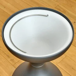 Gloster Beistelltische|Beistelltisch Bells Teakplatte Gestell Aluminium Meteor Schwarz Pulverbeschichtet Mit Ice Bucket