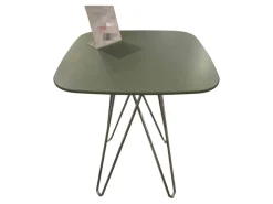 Leolux Beistelltische|Beistelltisch Cimber MDF Lackiert Spruzza 175 Thyme Stahlgestell Verchromt