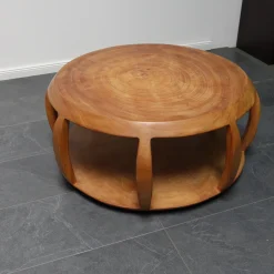 Mauro Mori Beistelltische|Beistelltisch Circus Maxi Rund Holz Albizia Rosa