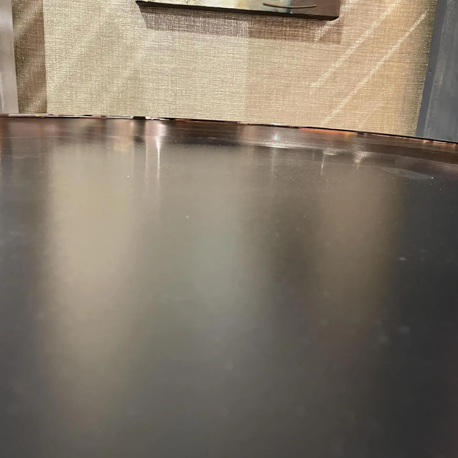 Christine Kröncke Beistelltische|Beistelltisch Cross Platte Schutzlackiert Anthrazit Schwarzstahl Matt Gestell Metall Rose