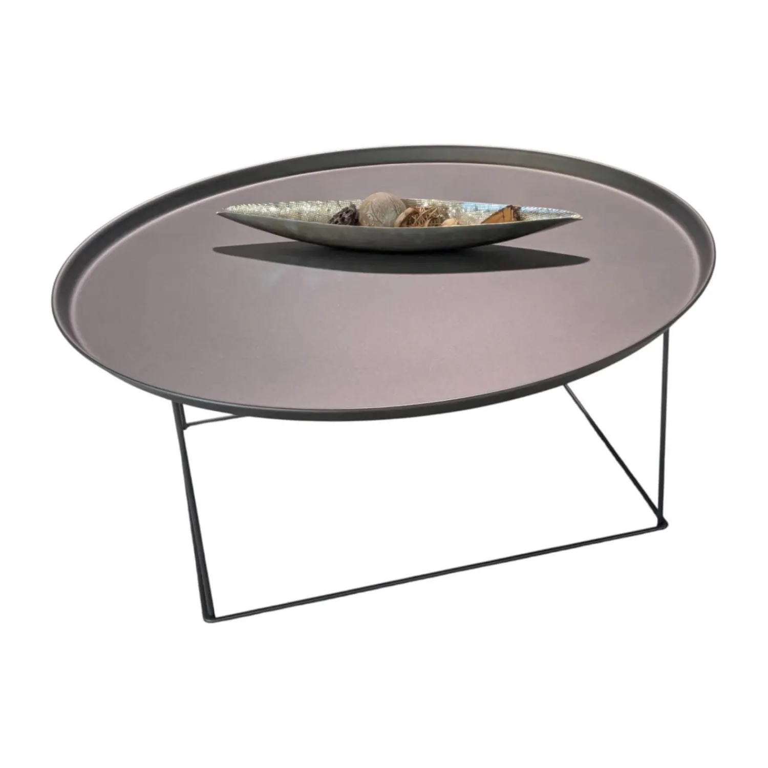 B&B Italia Beistelltische|Beistelltisch Fat-Fat Outdoor Stahl 0236b Anthrazit Lackiert