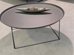 B&B Italia Beistelltische|Beistelltisch Fat-Fat Outdoor Stahl 0236b Anthrazit Lackiert