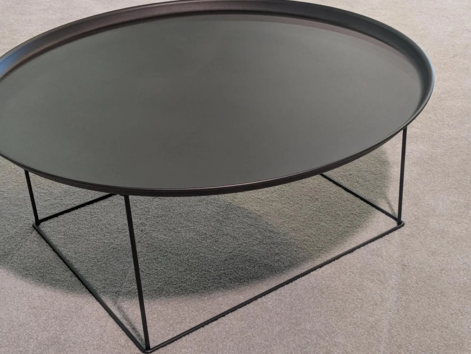 B&B Italia Beistelltische|Beistelltisch Fat-Fat Outdoor Stahl 0236b Anthrazit Lackiert