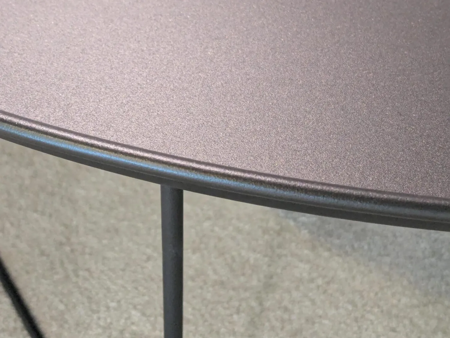 B&B Italia Beistelltische|Beistelltisch Fat-Fat Outdoor Stahl 0236b Anthrazit Lackiert