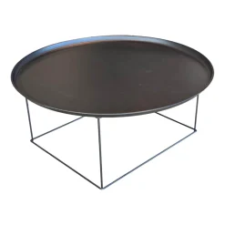 B&B Italia Couchtische|Beistelltisch Fat-Fat Stahl Schwarz Lackiert