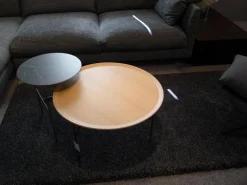 B&B Italia Beistelltische|Beistelltisch Formiche FR67 Platte Eiche Hell Gebürstet Gestell Hartzinnfarben Lackiert