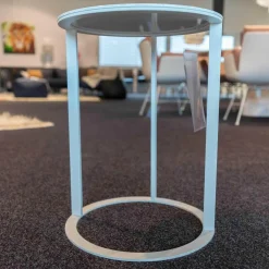 B&B Italia Beistelltische|Beistelltisch Frank FT Gips Weiß Lackiert