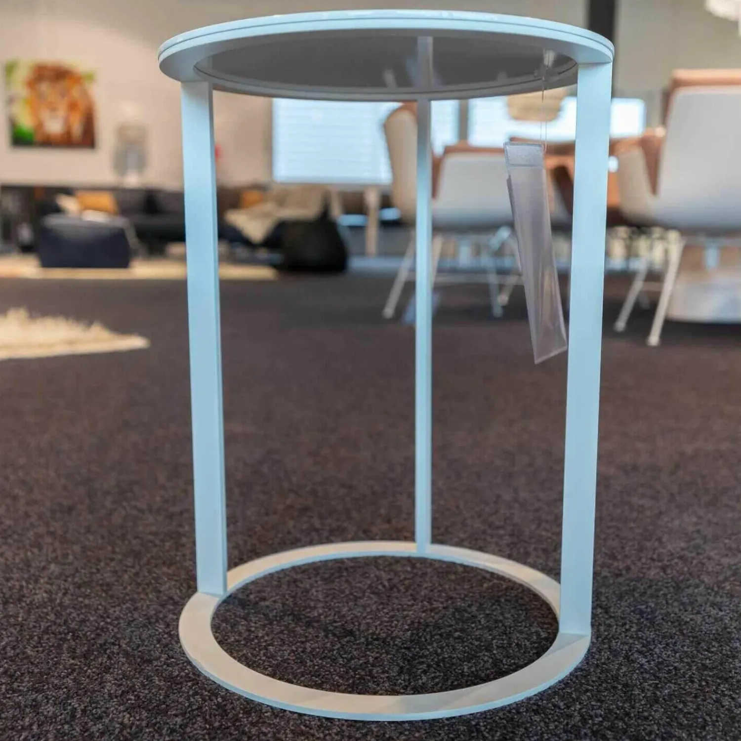 B&B Italia Beistelltische|Beistelltisch Frank FT Gips Weiß Lackiert