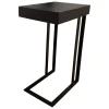 Lambert Beistelltische|Beistelltisch Freddy Eiche Teilmassiv Schwarz Gestell Schwarz Pulverbeschichtet