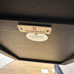 Lambert Beistelltische|Beistelltisch Freddy Eiche Teilmassiv Schwarz Gestell Schwarz Pulverbeschichtet