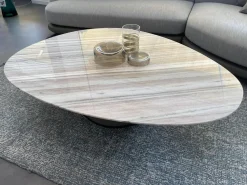 Giorgetti Beistelltische|Beistelltisch Galet Marmor Zebrino