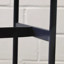 Rom Beistelltische|Beistelltisch Gio T40 3 Platte Angora Weiß Grau Gestell Schwarz