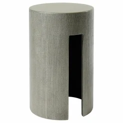 Meridiani Beistelltische|Beistelltisch Gong 35 Harz RS Farbe Jute Cat. Resina
