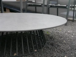 Solpuri Gartentische|Beistelltisch Grid HPL Standard Gestell Aluminium Anthrazit