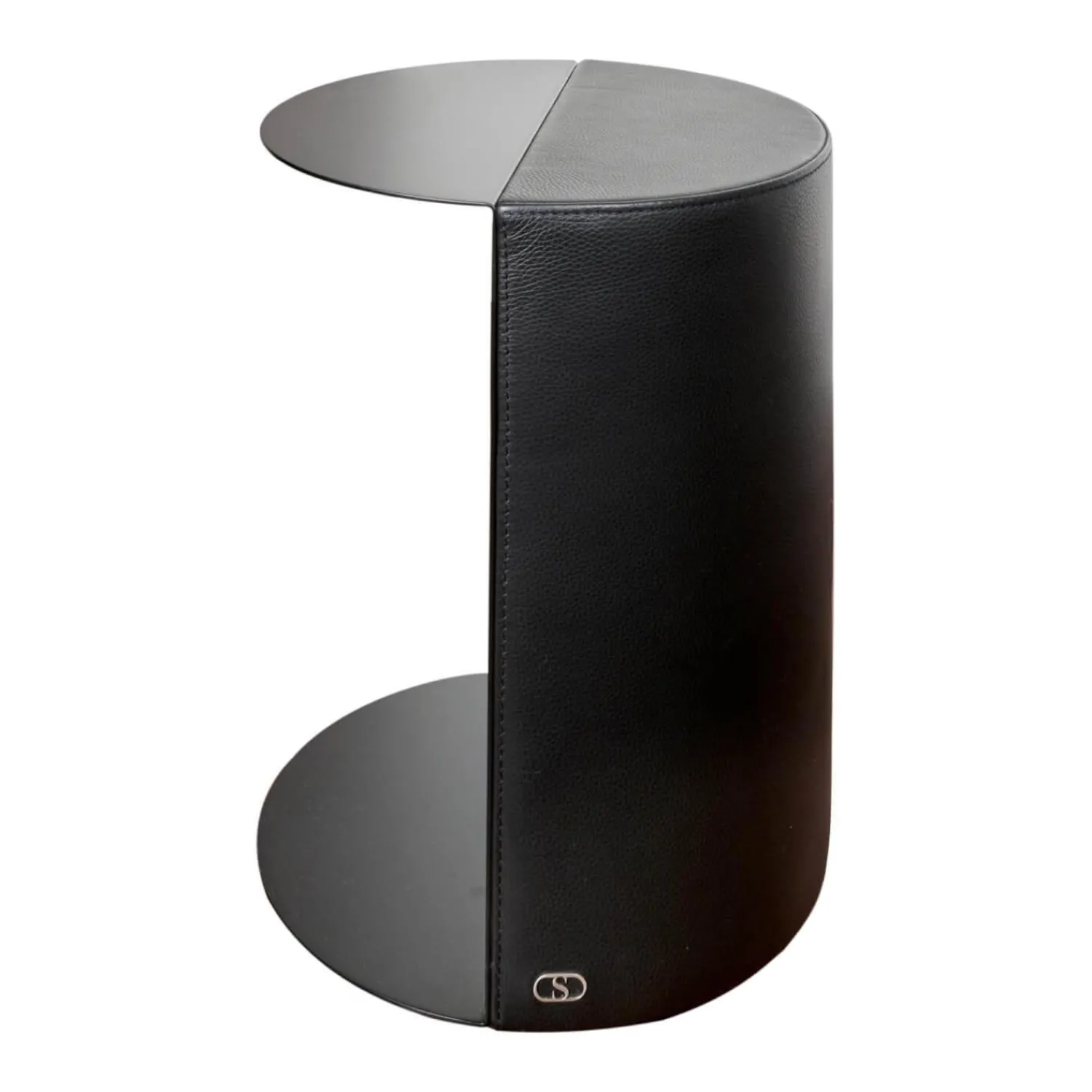 De Sede Beistelltische|Beistelltisch Hoch 61 Bezug Leder 28 Living 11 Black Gestell Stahl Schwarz Beschichtet