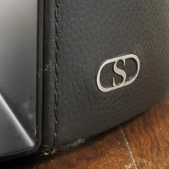 De Sede Beistelltische|Beistelltisch Hoch 61 Bezug Leder 28 Living 11 Black Gestell Stahl Schwarz Beschichtet