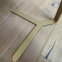 Bielefelder Werkstätten Beistelltische|Beistelltisch Joy BW T 110 100 Platte Granit Grau Gestell Messingfarbig Matt