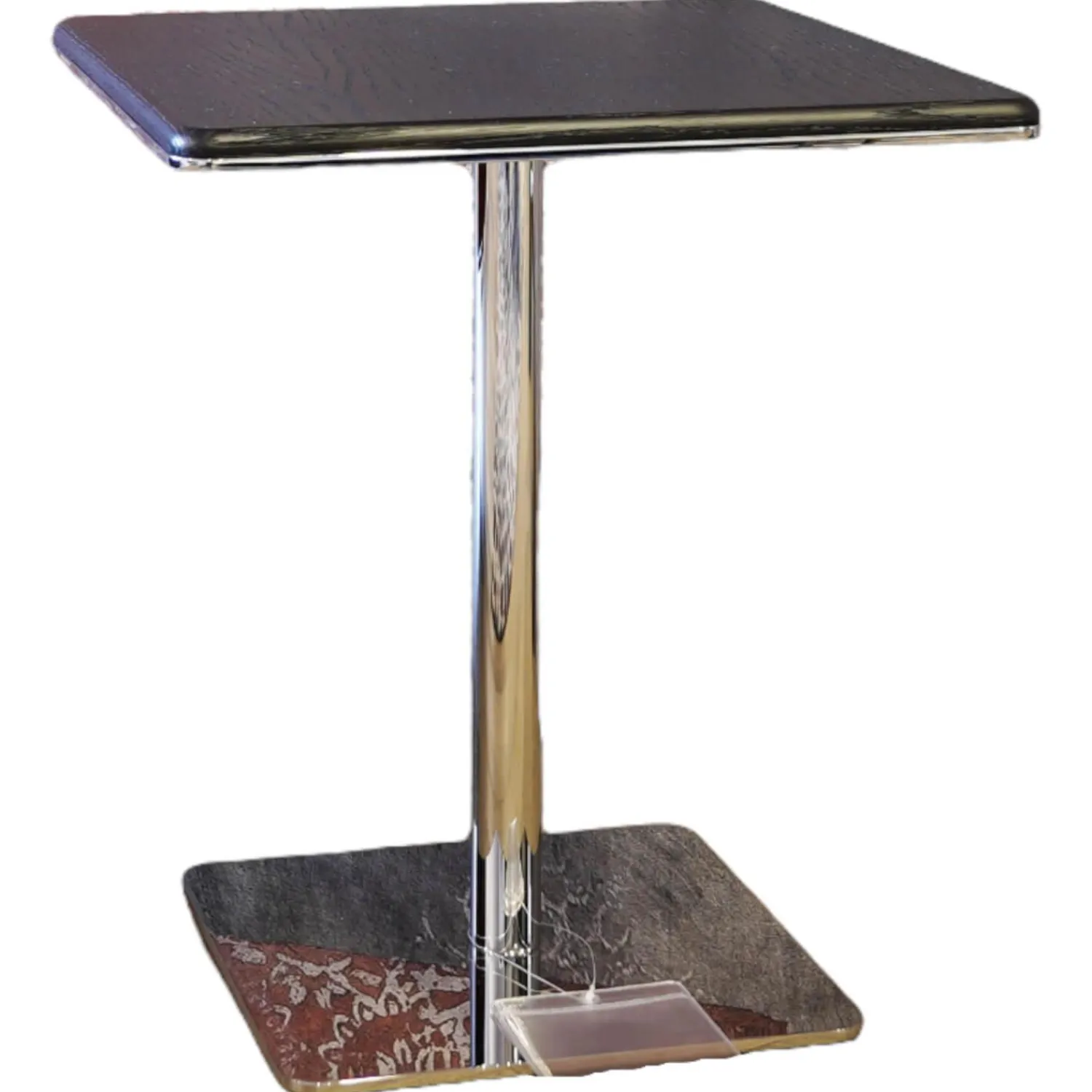 Minotti Beistelltische|Beistelltisch Kyle Platte Gebürstetes Eichenholz In Farbe Mokka Lackiert