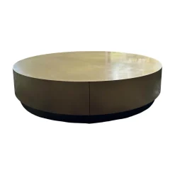 Baxter Beistelltische|Beistelltisch Loren Klein Platte Antikiertes Messing Basis Brünierter Messing