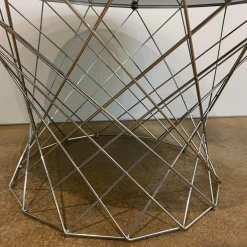 Walter Knoll Beistelltische|Couchtische|Beistelltisch Oota 156 T5 Platte Glas Schwarz Getönt Gestell Edelstahl Poliert