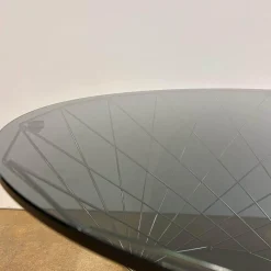 Walter Knoll Beistelltische|Couchtische|Beistelltisch Oota 156 T5 Platte Glas Schwarz Getönt Gestell Edelstahl Poliert