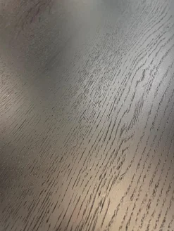 COR Beistelltische|Beistelltisch Pilotis T 7706 Tischplatte Eiche Massiv Dunkel Lackiert Schwarz Gestell Metall Schwarzchrom