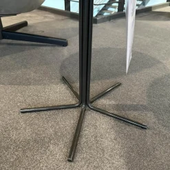 Minotti Beistelltische|Beistelltisch Rays Platte Stone Grey Marmor Grau Gestell Zinnfarbiges Finish Grau