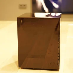 Minotti Beistelltische|Beistelltisch Solid MDF Glänzend In Farbe Mokka Lackiert