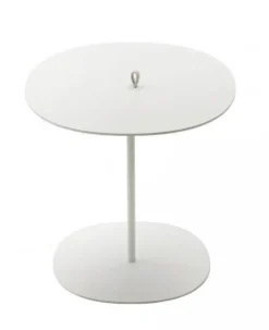 Paola Lenti Beistelltische|Beistelltisch Strap Ø 50 Avorio Elfenbein