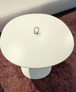 Paola Lenti Beistelltische|Beistelltisch Strap Ø 50 Avorio Elfenbein