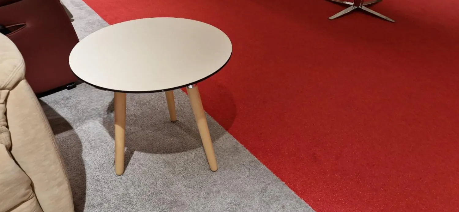 Stressless Beistelltische|Beistelltisch Style Platte Holz Creme Bein Holz 01 Natur Furniert Und Lackiert