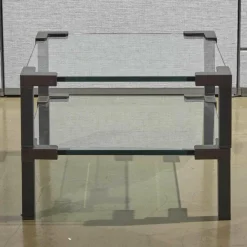 Ghyczy Beistelltische|Beistelltisch T 55D Messing Schwarz Patiniert