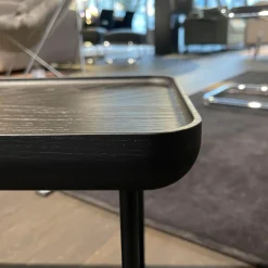 Cassina Beistelltische|Beistelltisch Torei Rechteckig Esche Schwarz