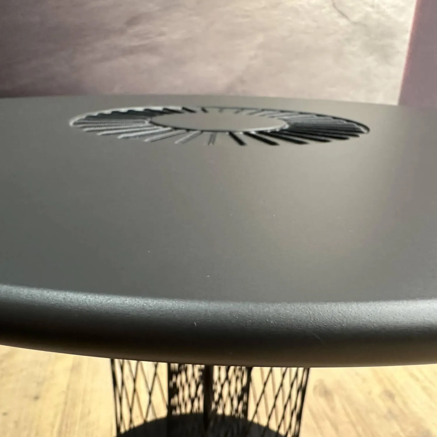 Walter Knoll Beistelltische|Beistelltisch Vladi Tischplatte 106 Feinstrukturlack Schwarz