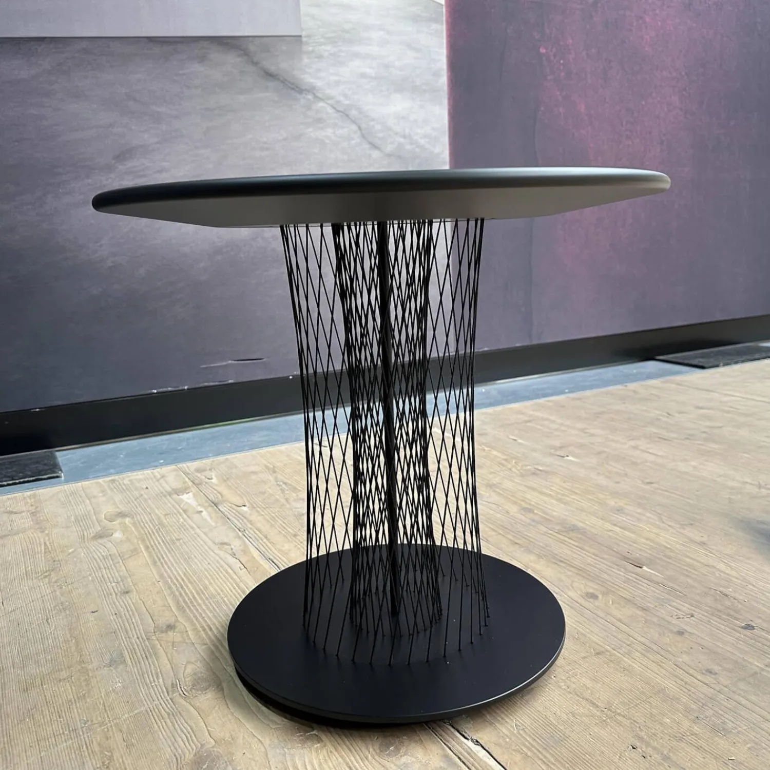 Walter Knoll Beistelltische|Beistelltisch Vladi Tischplatte 106 Feinstrukturlack Schwarz