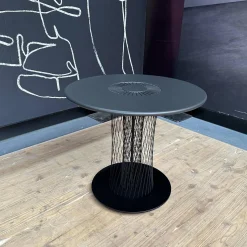 Walter Knoll Beistelltische|Beistelltisch Vladi Tischplatte 106 Feinstrukturlack Schwarz