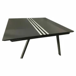 Vario Schreibtische & Sekretäre|Besprechungstisch Icon A-Bench Melamin Schwarz Gestell Aluminium Schwarz Pulverbeschichtet